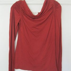 MSSP long-sleeve top, rust, Sz XS
